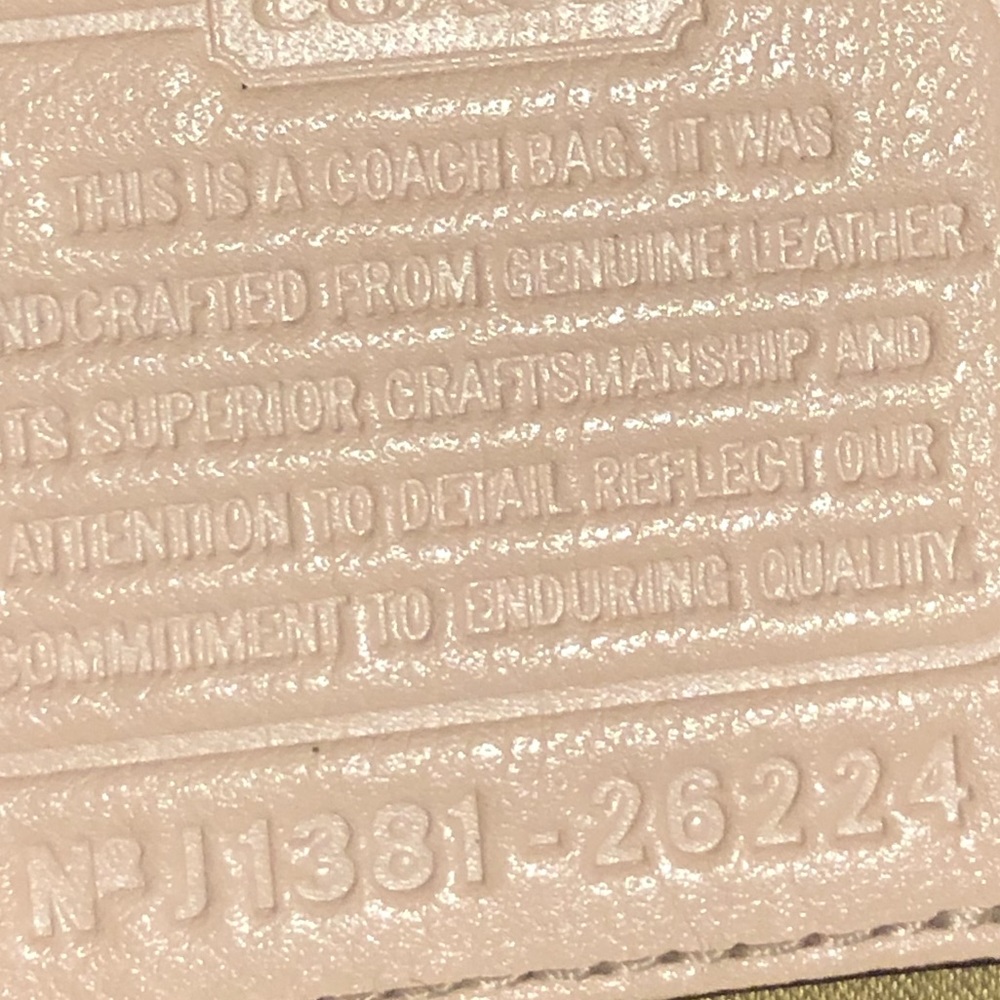 Pink Coach Leather Bag